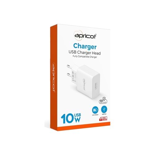 APRICOT ŞARJ ALETİ TYPE-C USB 10W APC-U210T