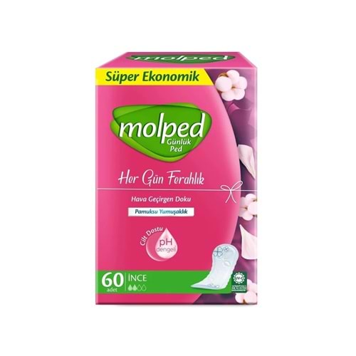MOLPED PANTYLINER HERGÜN FERAHLIK SÜPER EKONOMİK 60LI