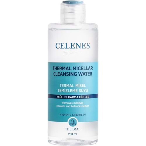 CELENES TERMAL MİSEL TEMİZLEME SUYU YAĞLI VE KARMA CİLTLER 250 ML