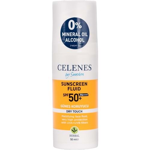 CELENES SPF50+ GÜNEŞ KORUYUCU DRY TOUCH 50 ML
