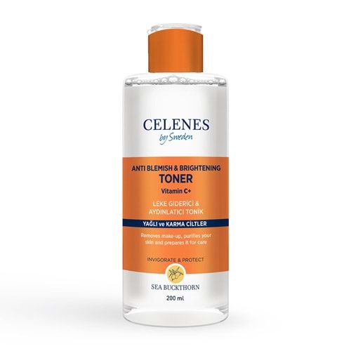 CELENES LEKE GİDERİCİ & AYDINLATICI TONİK YAĞLI VE KARMA CİLTLER 200 ML