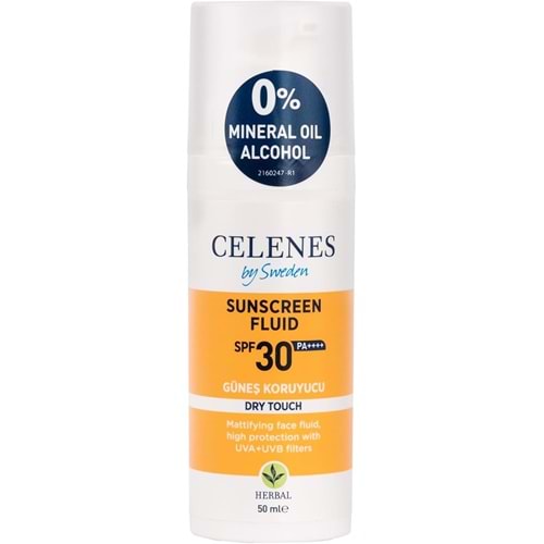 CELENES SPF30 GÜNEŞ KORUYUCU DRY TOUCH 50 ML