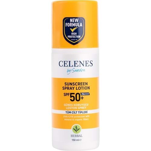 CELENES HERBAL GÜNEŞ KORUYUCU LOSYON SPREY 50 SPF 150 ML