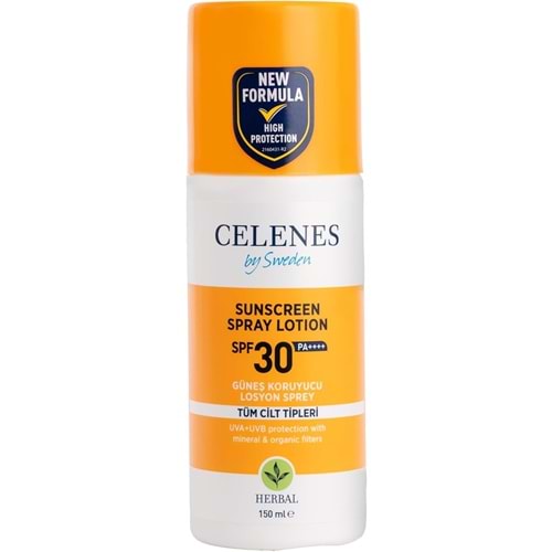 CELENES HERBAL GÜNEŞ KORUYUCU LOSYON SPREY 30 SPF 150 ML