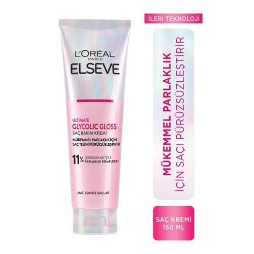 ELSEVE GLYCOLIC GLOSS PARLAKLIK SAÇ BAKIM KREMİ 150 ML