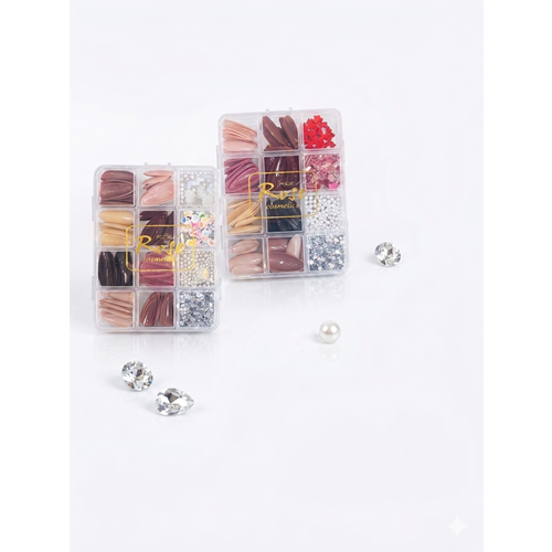 ROESIA ROSE COSMETICS TAŞLI TIRNAK 12Lİ