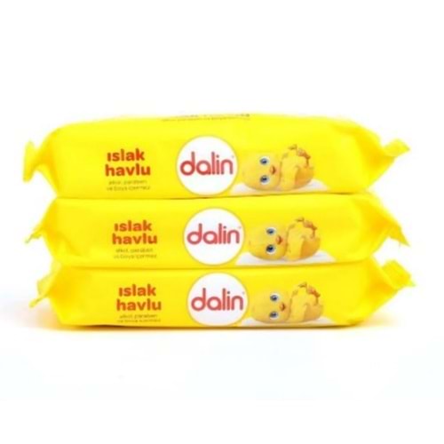 DALİN KLASİK ISLAK HAVLU 3LÜ AVANTAJLI PAKET