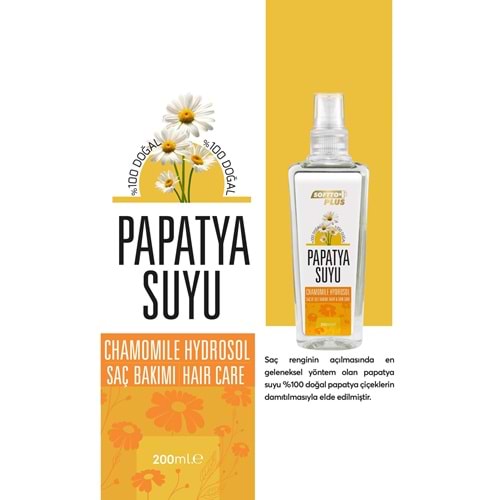 SOFTTO PLUS PAPATYA SAÇ BAKIM SUYU 200 ML