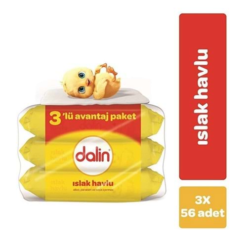 DALİN ISLAK HAVLU 3LÜ AVANTAJLI PAKET