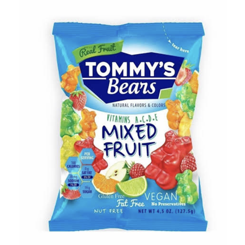TOMMYS BEARS MIXED FRUIT VEGAN 128G