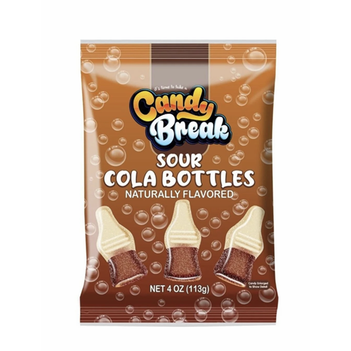 CANDY BREAK SOUR BOTTLES COLA 113G