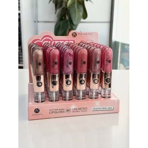 RONASSI SHINY LIPGLOSS 2IN1