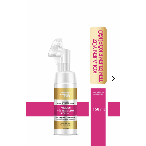 SOFTTO PLUS KOLAJEN YÜZ TEMİZLEME KÖPÜĞÜ 150 ML