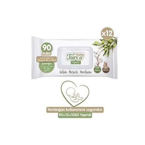 BABY TURCO ISLAK BEBEK HAVLUSU 60LI