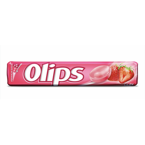 OLIPS ÇİLEK AROMALI ŞEKER 28G