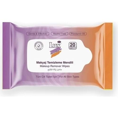 LUX MAKYAJ TEMİZLEME MENDİLİ 20Lİ