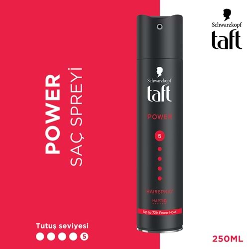 TAFT SAÇ SPREYİ 250 ML POWER CAFFEINE