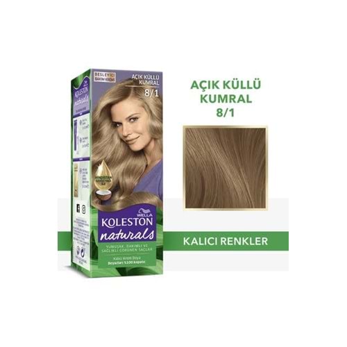 WELLA KOLESTON NATURALS 8-1 AÇIK KÜLLÜ KUMRAL