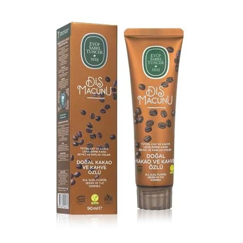 EST DOĞAL KAKAO VE KAHVE ÖZLÜ DİŞ MACUNU 90 ML