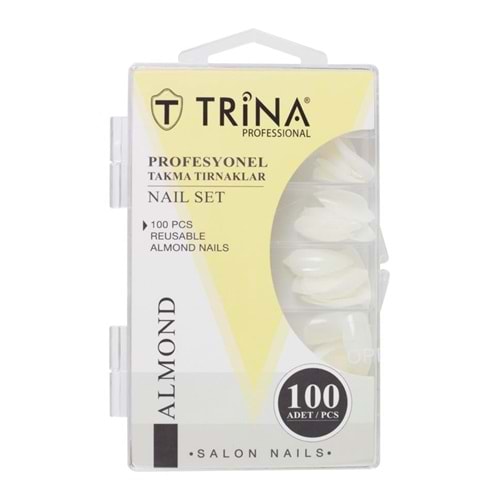 TRİNA TAKMA TIRNAK ALMOND 100LÜ 0003