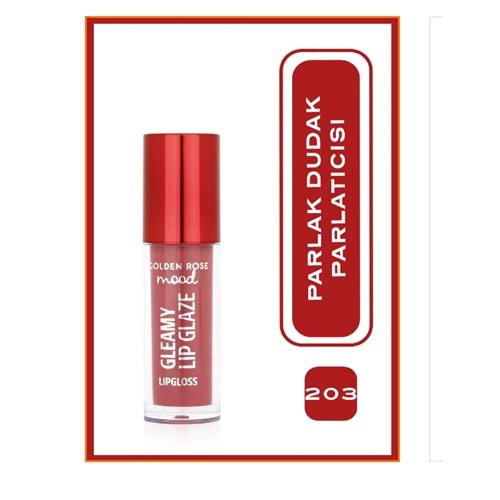 GR MOOD GLEAMY LIP GLAZE LIPGLOSS NO:203 RO.CHIC