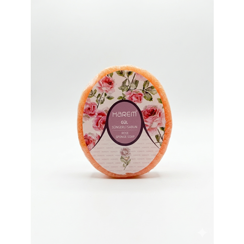 HAREMS GÜL SÜNGERLİ SABUN 120 GR