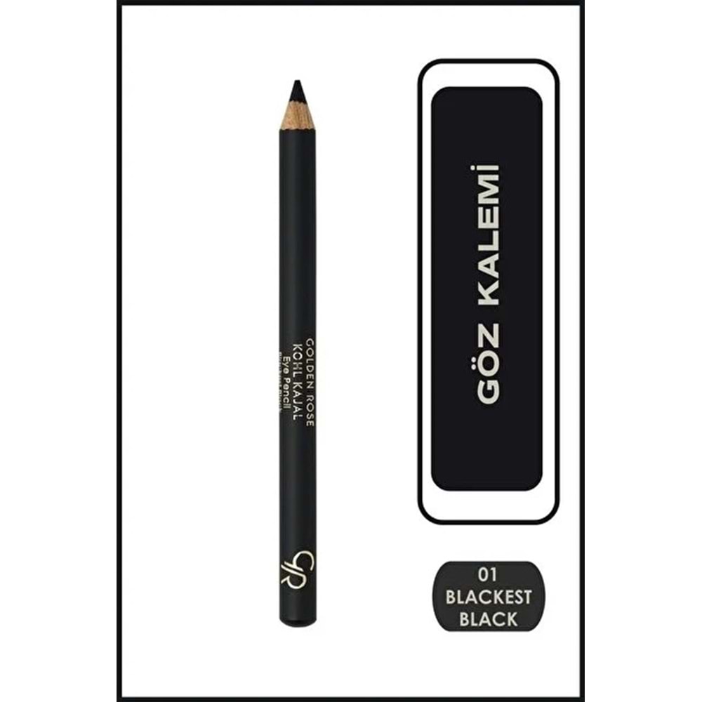GOLDEN ROSE KOHL KAJAL EYE PENCIL BLACKEST BLACK