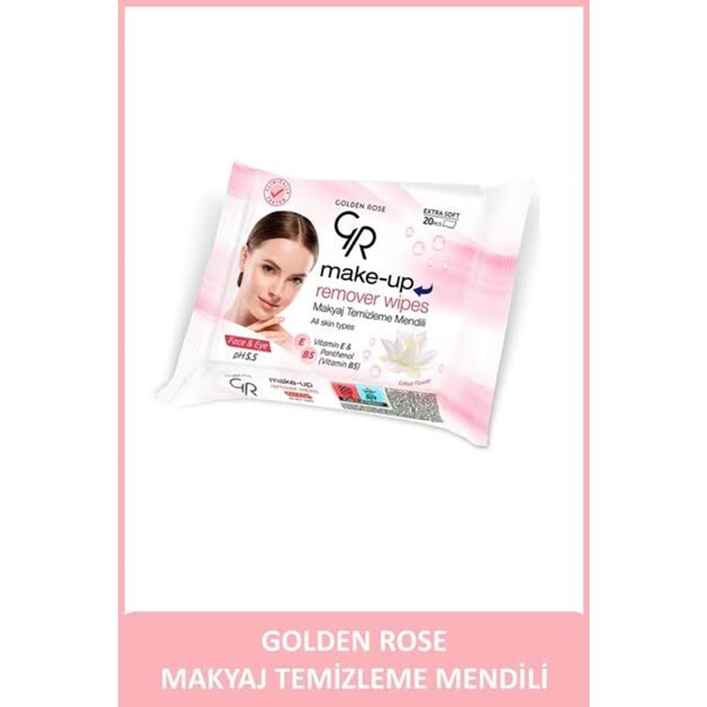 GOLDEN ROSE MAKYAJ TEMİZLEME MENDİLİ