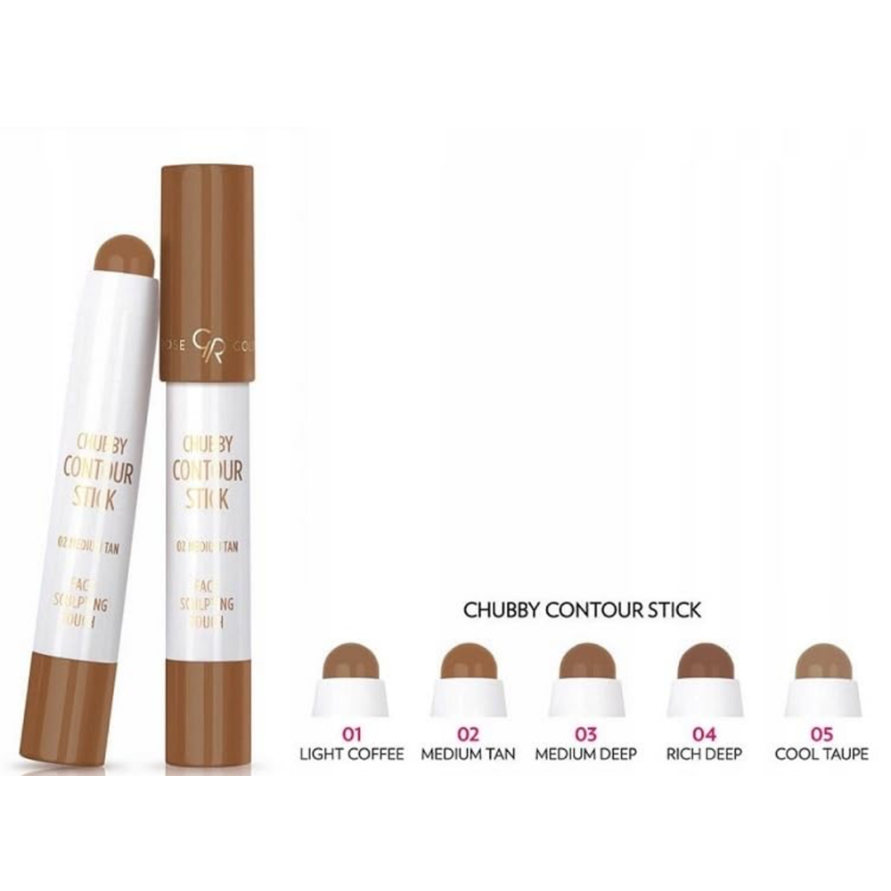 GOLDEN ROSE CHUBBY CONTOUR STICK 02 MEDIUM TAN