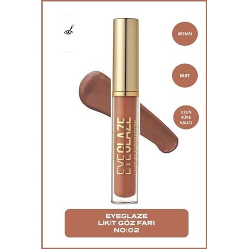 GOLDEN ROSE EYE GLAZE LIQUID EYESHADOW 02 CINNAMON