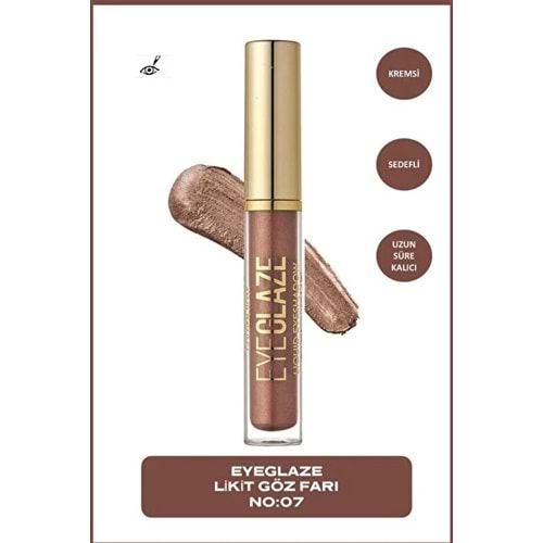 GOLDEN ROSE EYE GLAZE LIQUID EYESHADOW 07 TOPAZ
