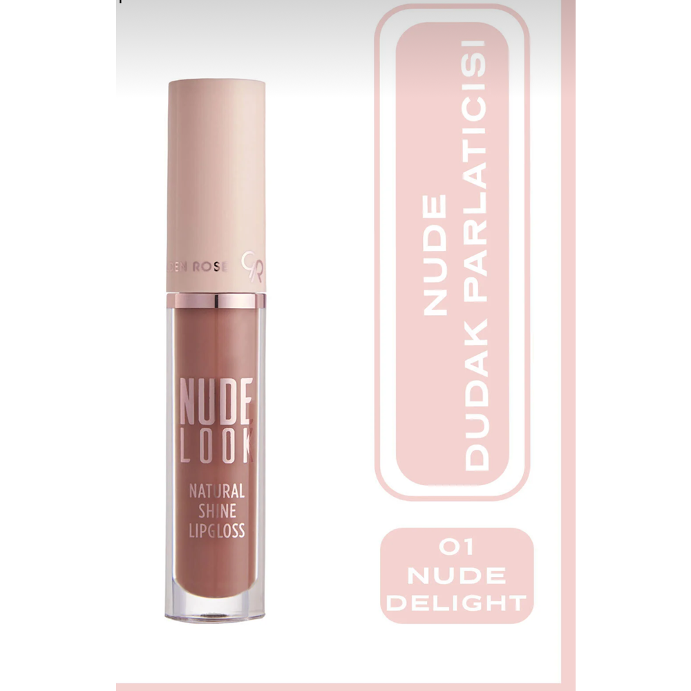 GOLDEN ROSE NUDE LOOK NATURAL SHINE LIPGLOSS 01