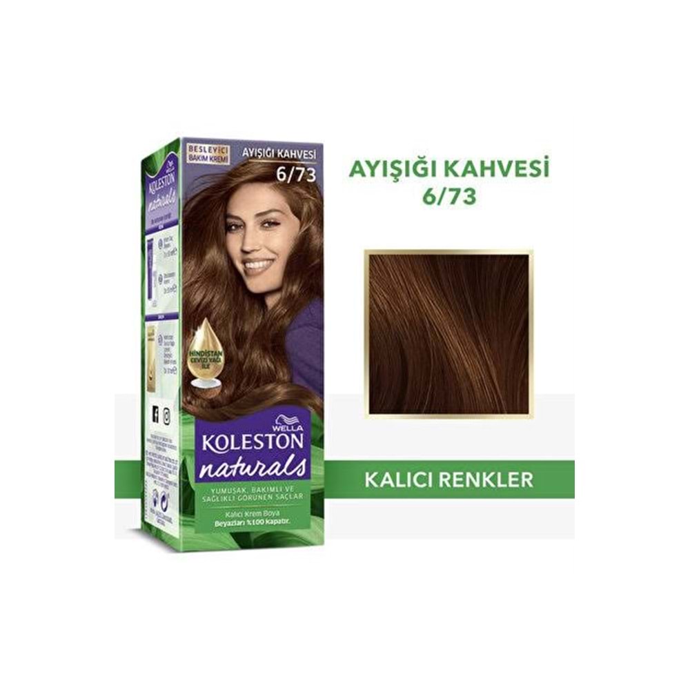WELLA KOLESTON NATURALS 6-73 AYIŞIĞI KAHVESİ