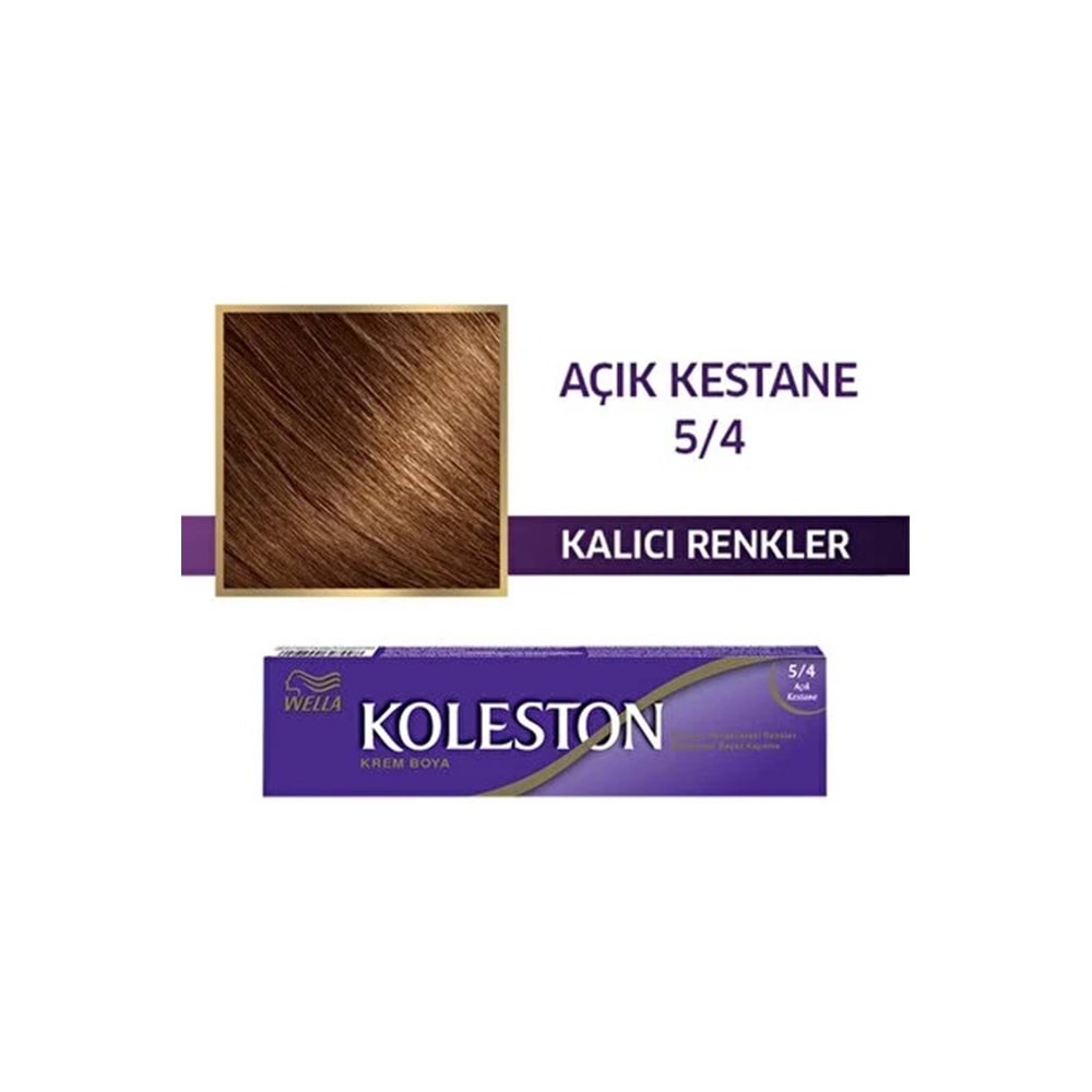 WELLA KOLESTON SİNGLE 5-4 AÇIK KESTANE
