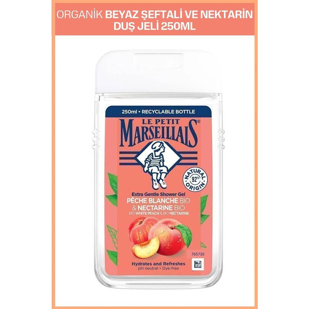 LE PETIT MARSEILLAIS ŞEFTALİ VE NEKTARİN DUŞ JELİ 250 ML