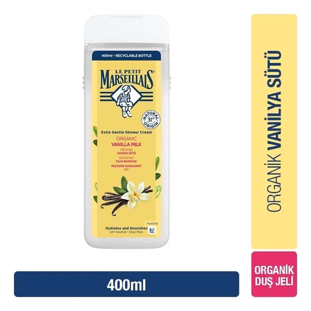 LE PETIT MARSEILLAIS VANİLYA SÜTÜ DUŞ JELİ 400 ML