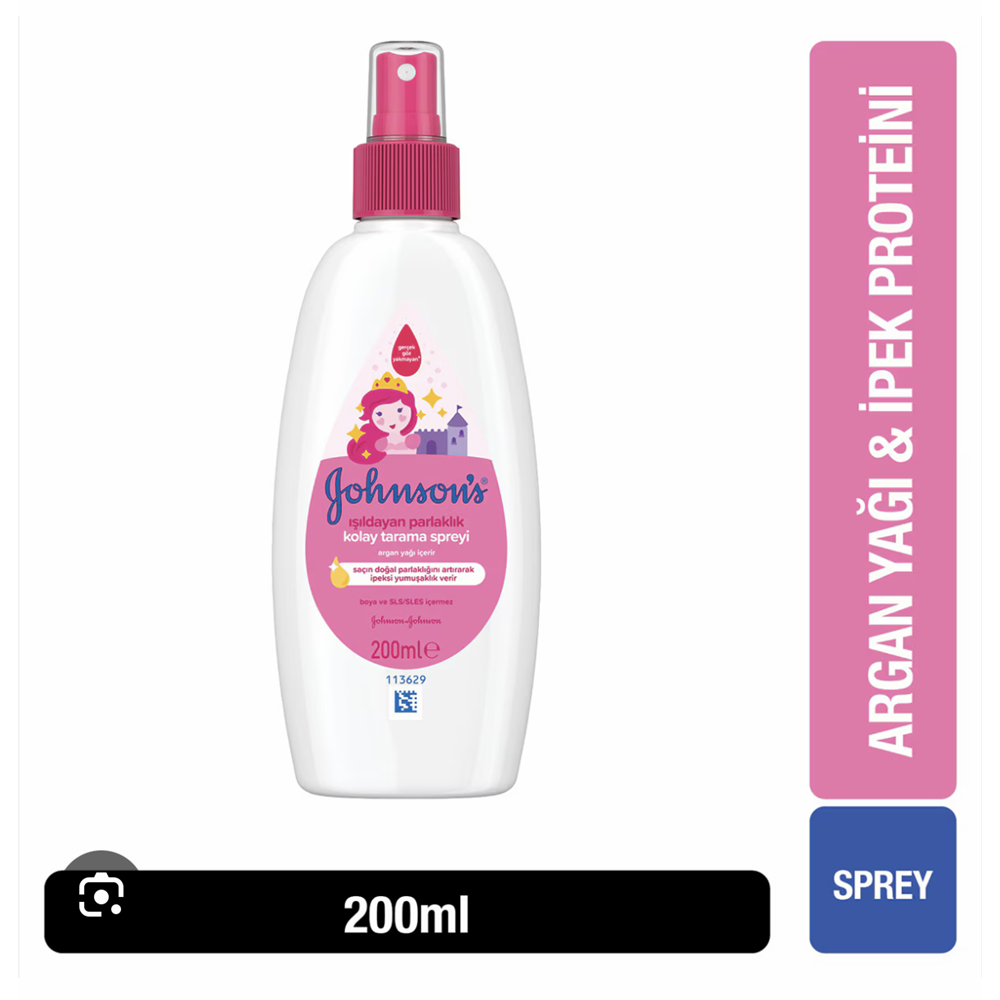 JOHNSONS BABY IŞILDAYAN PARLALIK KOLAY TARAMA SPREYİ 200 ML
