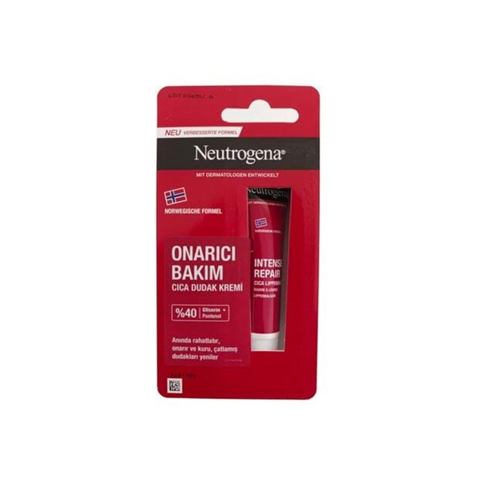 NEUTROGENA CICA ONARICI BAKIM DUDAK KREMİ