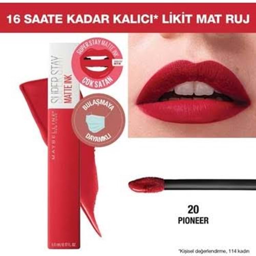 MYB SUPER STAY MATTE INK RUJ 20 PIONEER