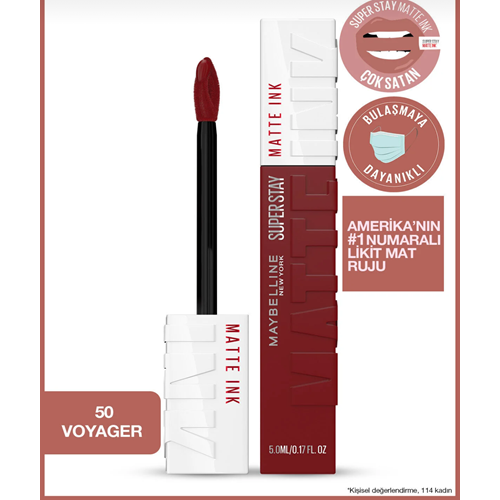 MYB SUPER STAY MATTE INK RUJ 50 VOYAGER