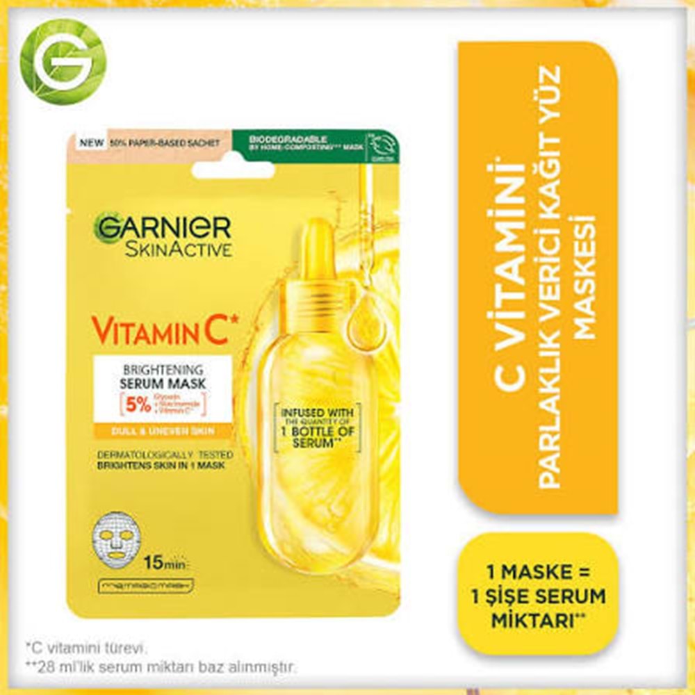 GARNIER VITAMIN C YÜZ MASKESİ