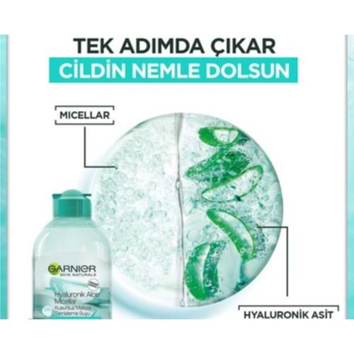 GARNIER HYALURONIC ALOE MICELLAR 400 ML