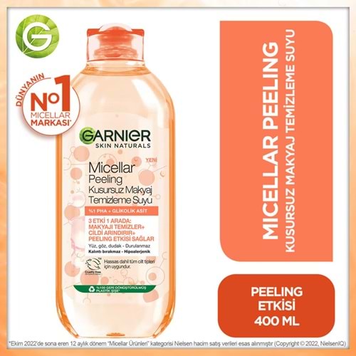 GARNIER SKIN PEELING MICELLAR 400 ML