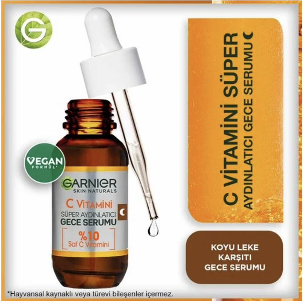 GARNIER SKIN C VİTAMİNİ GECE SERUMU
