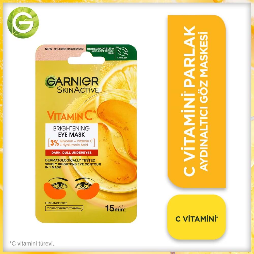 GARNIER SKIN C VİTAMİNİ GÖZ MASKESİ