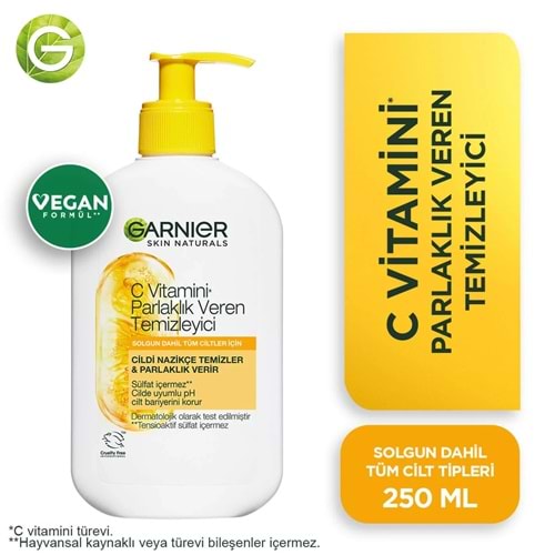 GARNIER SKIN C VİTAMİNİ PARLAKLIK VEREN TEMİZLEYİCİ