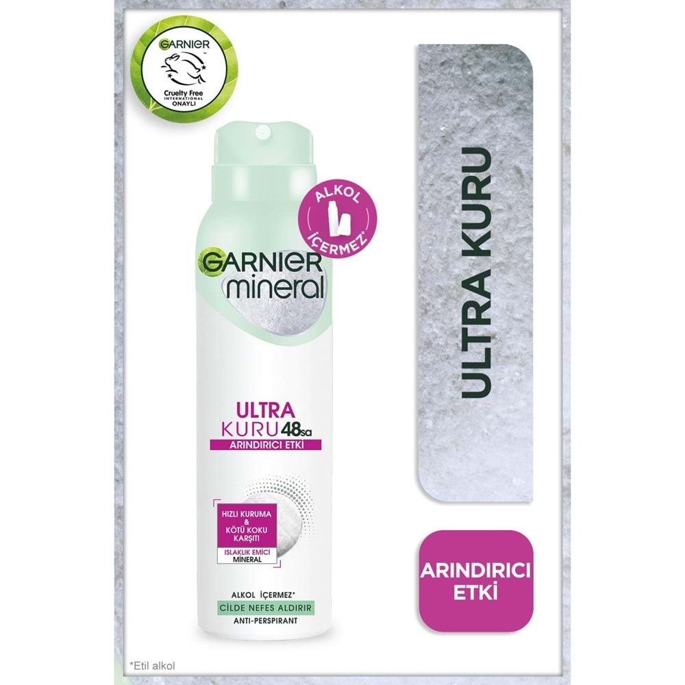 GARNIER MINERAL ULTRA KURU DEODORANT 150 ML