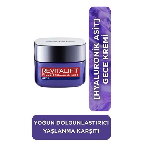 LOREAL SKIN REVITALIFT FILLER 40+ YAŞ GECE BAKIM KREMİ