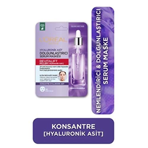 LOREAL SKIN REVITALIFT FILLER HYALURONİK ASİT GÖZ MASKESİ