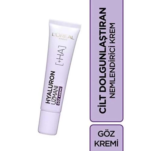 LOREAL SKIN HYALURONİK ASİT NEMLENDİRİCİ GÖZ KREMİ